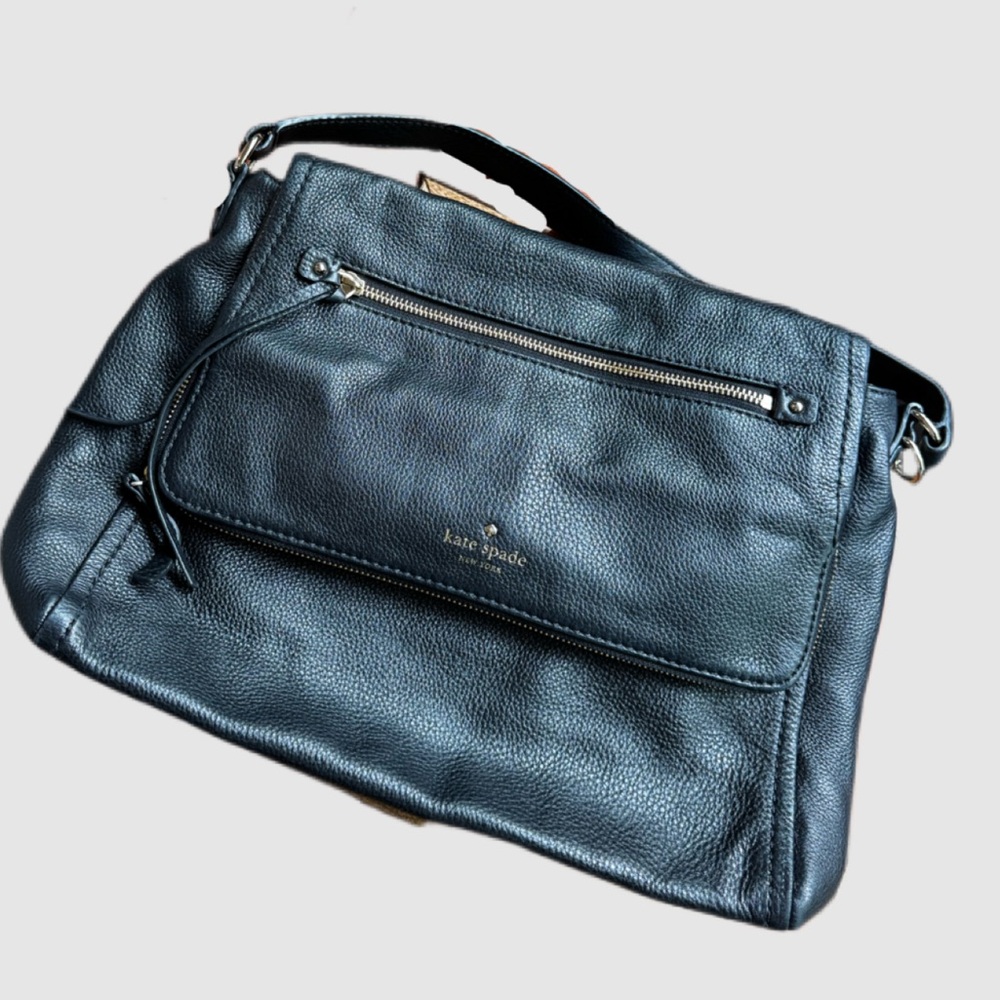 Kate Spade Black Leather Hobo Bag